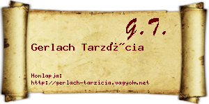 Gerlach Tarzícia névjegykártya